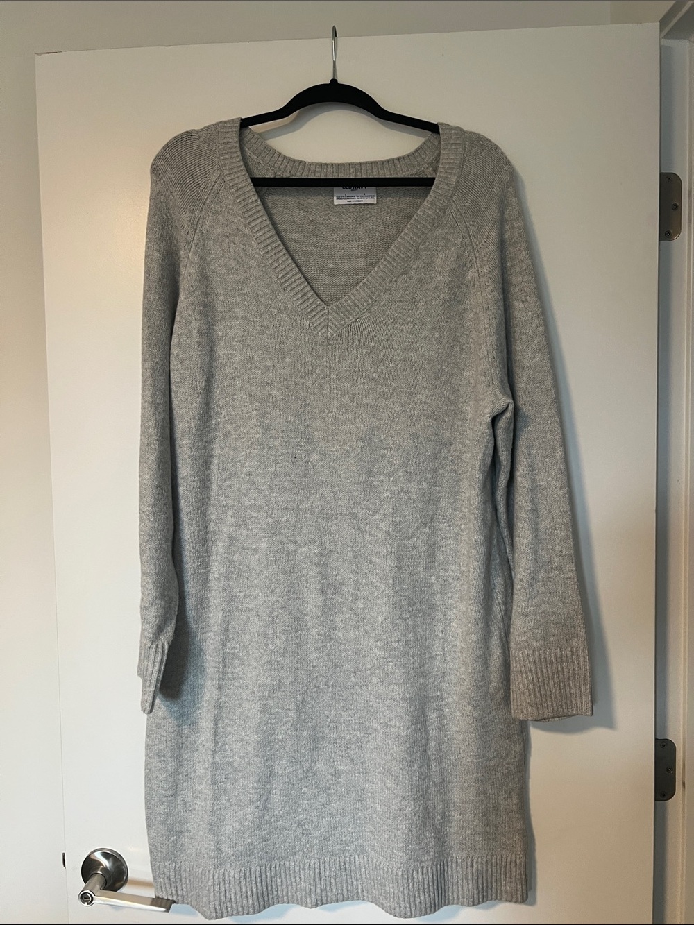 Grey sweater dress